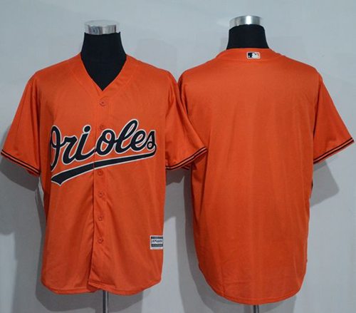 Orioles Blank Orange New Cool Base Stitched MLB Jersey